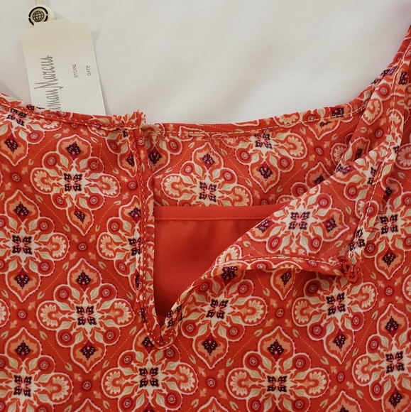 Max Studio Sleeveless Floral-Print Tiered Dress L - Picture 3 of 8